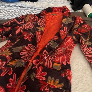 Rare Benetton Floral Long Jacket